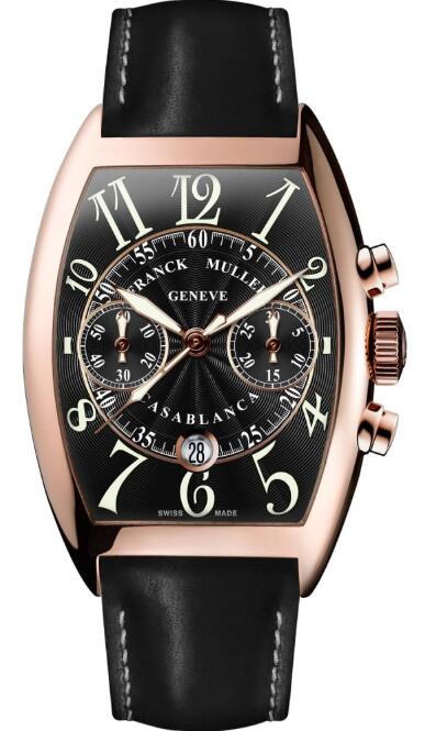 Franck Muller CINTREE CURVEX CASABLANCA ROSE GOLD CHRONO 8883 C CC DT (5N) (NR L) Replica watch